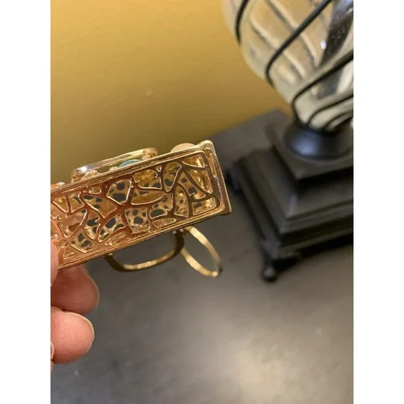 Purse Keychain Bejeweled Rhinestone Purse Jewelry Bling Clip Key Ring - Picture 5 of 7